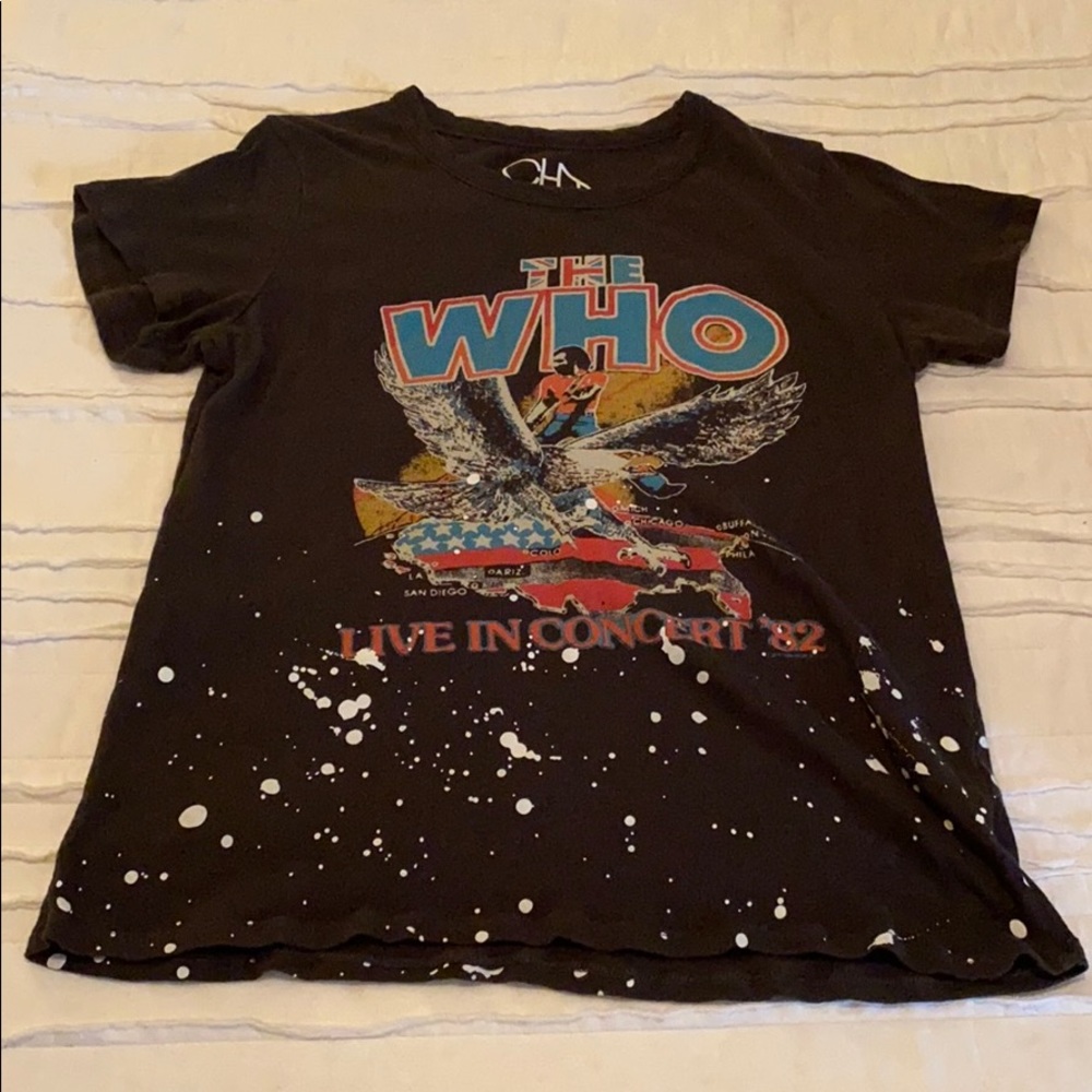 Chaser brand, vintage inspired “THE WHO” tee.